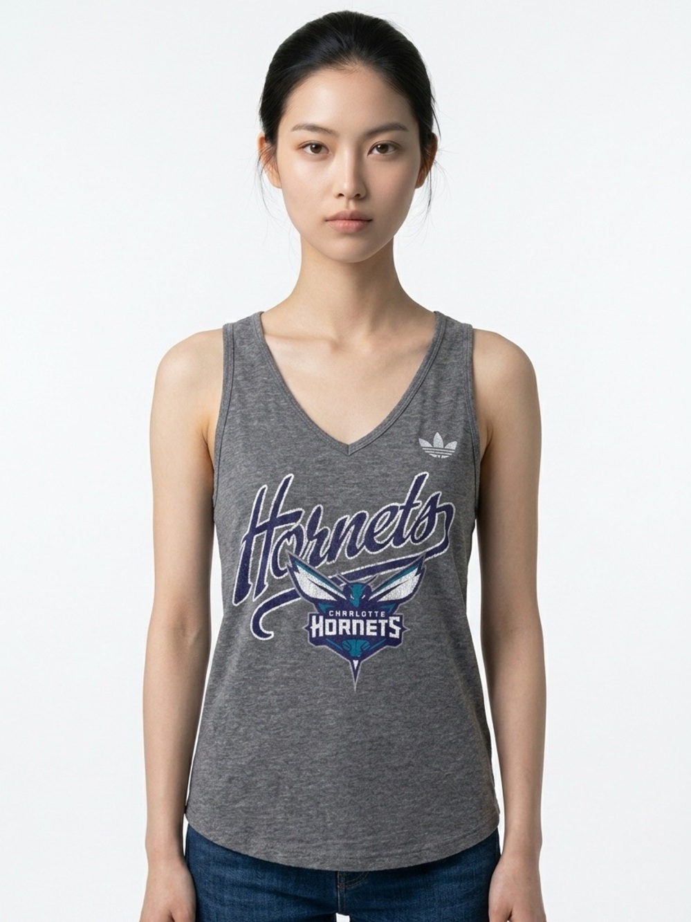 ADIDAS | Charlotte Hornets NBA Gray Tank Top Women’s Size Large